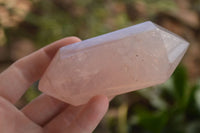 Polished Double Terminated Pink Rose Quartz Points  x 4 From Ambatondrazaka, Madagascar - TopRock