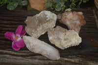 Natural Hematoid Quartz Specimens  x 4 From Zimbabwe - TopRock