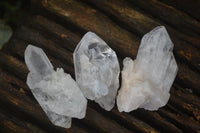 Natural Single Clear Quartz Crystals  x 22 From Zambia - Toprock Gemstones and Minerals 