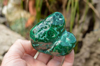 Polished Malachite Free Forms With Stunning Flower & Banding Patterns x 4 From Congo - TopRock