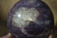 Polished Purple Lepidolite Spheres  x 2 From Madagascar