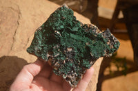 Natural Crystalline Malachite Specimens  x 2 From Congo