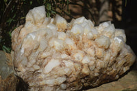 Natural Extra Large White Phantom Pineapple Quartz Cluster  x 1 From Madagascar - Toprock Gemstones and Minerals 