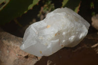 Natural White Candle Quartz Crystals  x 3 From Madagascar