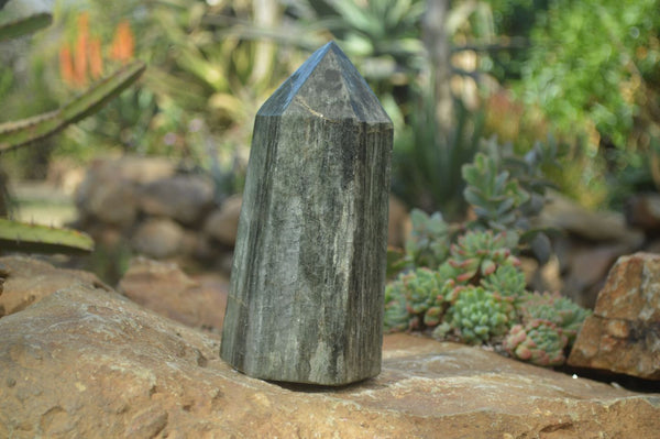 Polished Banded Fuchsite Quartz Point  x 1 From Madagascar