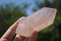 Polished Double Terminated Pink Rose Quartz Points  x 4 From Ambatondrazaka, Madagascar - TopRock