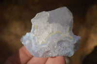 Natural Etched Blue Chalcedony Specimens  x 12 From Nsanje, Malawi