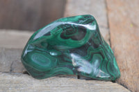 Polished Flower Banded Malachite Free Forms  x 12 From Congo - Toprock Gemstones and Minerals 