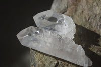 Natural Single Etched Clear Quartz Crystals x 70 From Mpika, Zambia