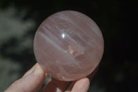 Polished Rare Star Rose Quartz Spheres x 3 From Ambatondrazaka, Madagascar - Toprock Gemstones and Minerals 