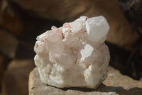 Natural White Candle Quartz Crystals  x 3 From Madagascar