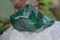 Polished Flower Banded Malachite Free Forms  x 12 From Congo - Toprock Gemstones and Minerals 