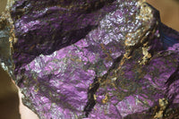 Natural Large Metallic Purpurite Cobbed Specimens x 2 From Erongo, Namibia