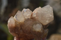 Natural Cascading Smokey Quartz Clusters x 3 From Luena, Congo