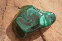 Polished Flower Banded Malachite Free Forms  x 12 From Congo - Toprock Gemstones and Minerals 