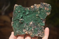 Natural Crystalline Malachite Specimens  x 2 From Congo