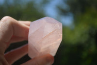 Polished Double Terminated Pink Rose Quartz Points  x 4 From Ambatondrazaka, Madagascar - TopRock