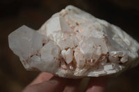 Natural White Candle Quartz Crystals  x 3 From Madagascar