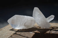 Natural Single Clear Quartz Crystals  x 22 From Zambia - Toprock Gemstones and Minerals 