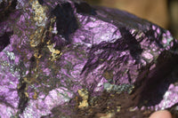 Natural Large Metallic Purpurite Cobbed Specimens x 2 From Erongo, Namibia