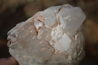 Natural White Candle Quartz Crystals  x 3 From Madagascar