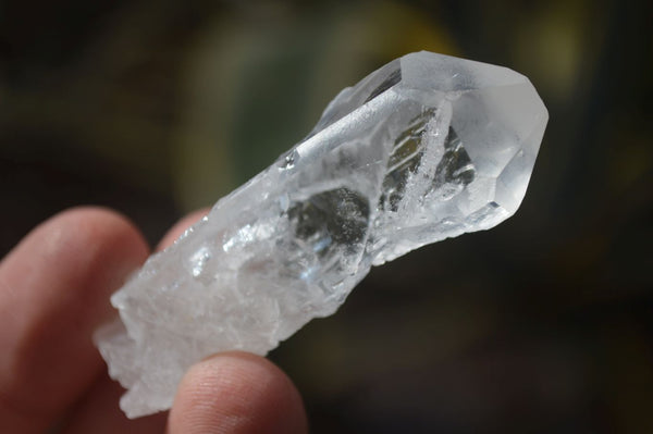 Natural Single Etched Clear Quartz Crystals x 70 From Mpika, Zambia