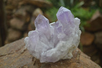 Natural Jacaranda Amethyst Clusters  x 3 From Mumbwa, Zambia - Toprock Gemstones and Minerals 