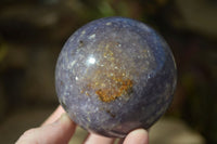 Polished Purple Lepidolite Spheres  x 2 From Madagascar