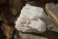 Natural White Candle Quartz Crystals  x 3 From Madagascar