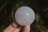 Polished Blue Rose Quartz Spheres x 6 From Ambatondrazaka, Madagascar