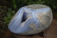 Polished Blue Lace Agate Standing Free Form  x 1 From Nsanje, Malawi - Toprock Gemstones and Minerals 