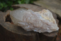 Natural Cascading White Phantom Smokey Quartz Clusters  x 3 From Luena, Congo - Toprock Gemstones and Minerals 