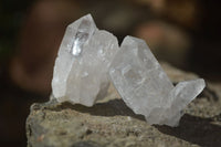 Natural Single Etched Clear Quartz Crystals x 70 From Mpika, Zambia