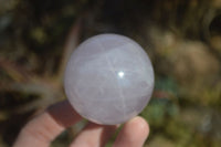 Polished Blue Rose Quartz Spheres x 6 From Ambatondrazaka, Madagascar