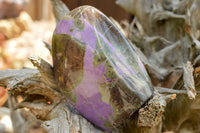 Polished Purple Stichtite & Green Serpentine Standing Free Forms  x 2 From Barberton, South Africa - TopRock