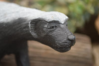 Polished Soap Stone Honey Badger Carving - Sold per piece - From Zimbabwe - TopRock