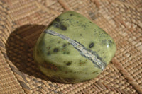 Polished  Green Leopard Stone Free Forms  x 6 From Zimbabwe