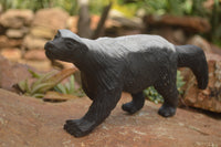 Polished Soap Stone Honey Badger Carving - Sold per piece - From Zimbabwe - TopRock