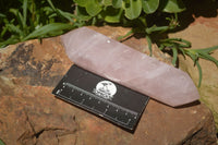 Polished Double Terminated Pink Rose Quartz Points  x 4 From Ambatondrazaka, Madagascar - TopRock