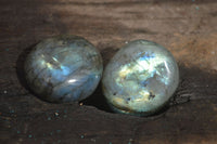 Polished Labradorite Palm Stones  x 20 From Tulear, Madagascar