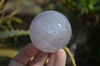 Polished Blue Rose Quartz Spheres x 6 From Ambatondrazaka, Madagascar