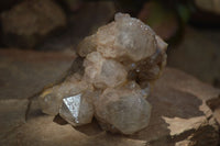 Natural Cascading White Phantom Smokey Quartz Clusters  x 3 From Luena, Congo - Toprock Gemstones and Minerals 