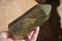 Polished Banded Green Fuchsite Quartz Points  x 3 From Madagascar