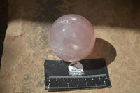 Polished Rare Star Rose Quartz Spheres x 3 From Ambatondrazaka, Madagascar - Toprock Gemstones and Minerals 