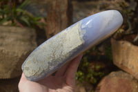 Polished XXL Blue Lace Agate Display Piece  x 1 From Nsanje, Malawi