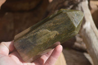 Polished Banded Green Fuchsite Quartz Points  x 3 From Madagascar