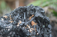 Natural Schorl Black Tourmaline Specimens With Hyalite Opal x 2 From Erongo Mountains, Namibia - TopRock