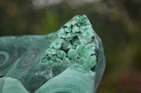 Natural Large Chatoyant Silky Malachite Specimen x 1 From Kasompe, Congo - Toprock Gemstones and Minerals 