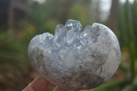 Natural Crystal Centred Blue Celestite Eggs  x 3 From Sakoany, Madagascar - Toprock Gemstones and Minerals 