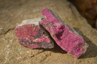 Natural Salrose Cobaltion Dolomite Specimens x 12 From Kakanda, Congo